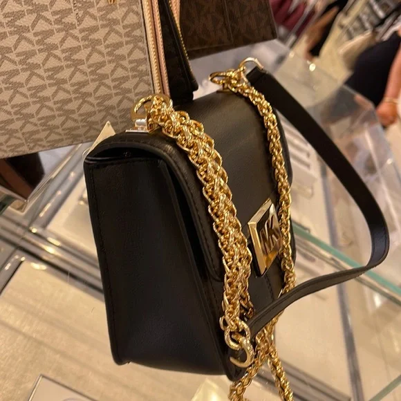 MICHAEL KORS SONIA SMALL SHOULDER XBODY BLACK COLOR - Picture 13 of 16